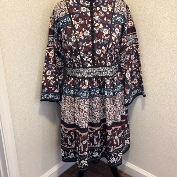 Kate Spade Multicolor Long Sleeve Dress - streetfair.yellowspringsohio.org